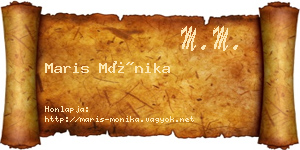 Maris Mónika névjegykártya