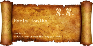 Maris Mónika névjegykártya